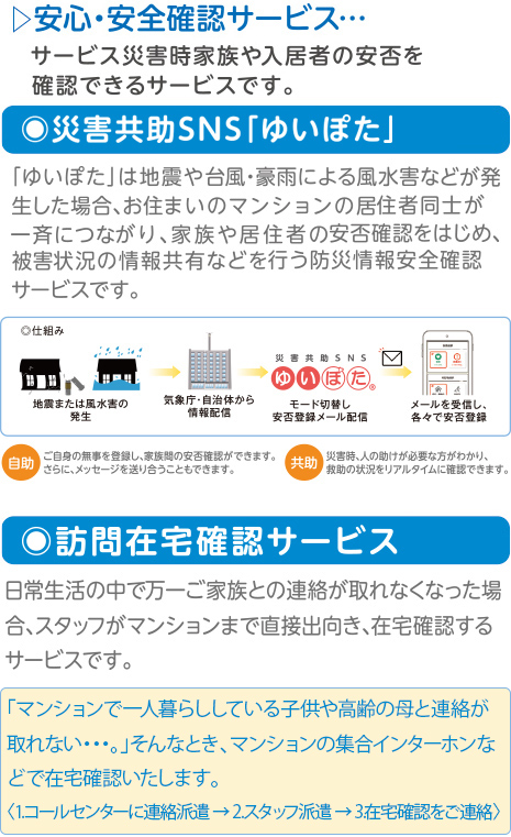 安心・安全確認サービス