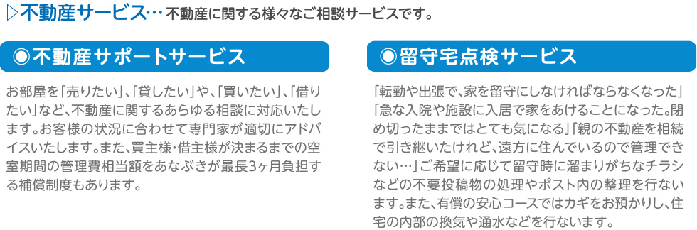不動産サービス
